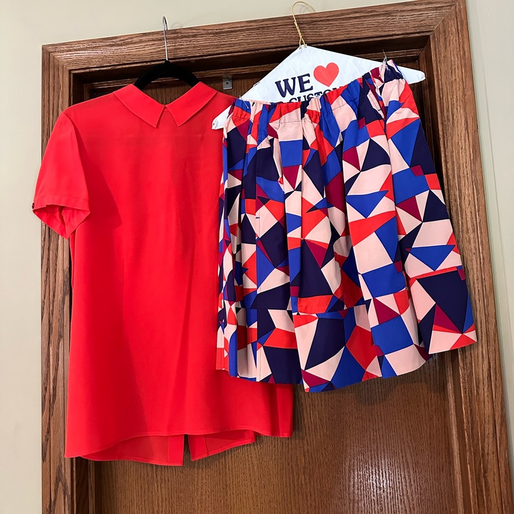Marc by Marc Jacobs silk skirt and top